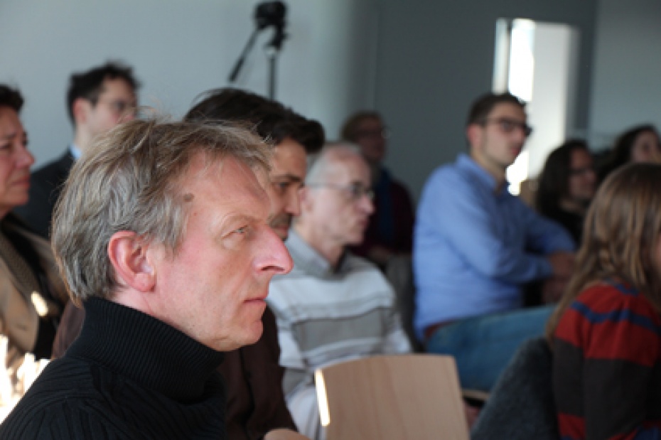 Martin Beck (vorn), Vorsitzender des Humanistischen Verbandes (HVD) Berlin-Brandenburg