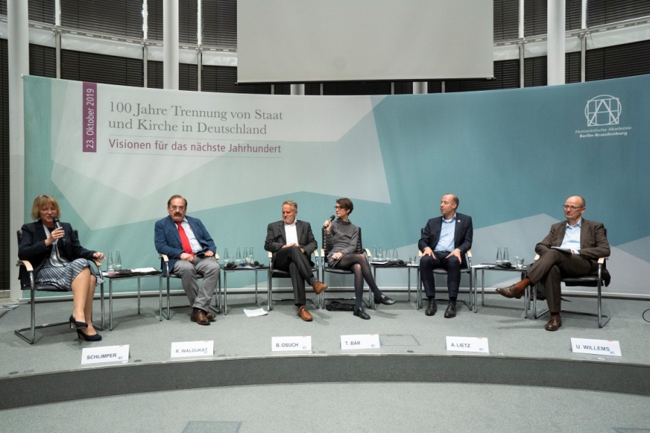 Gabriele Schlimper, Reiner Waldukat, Bruno Osuch, Tina Bär, Arne Lietz, Ulrich Willems (v.l.)