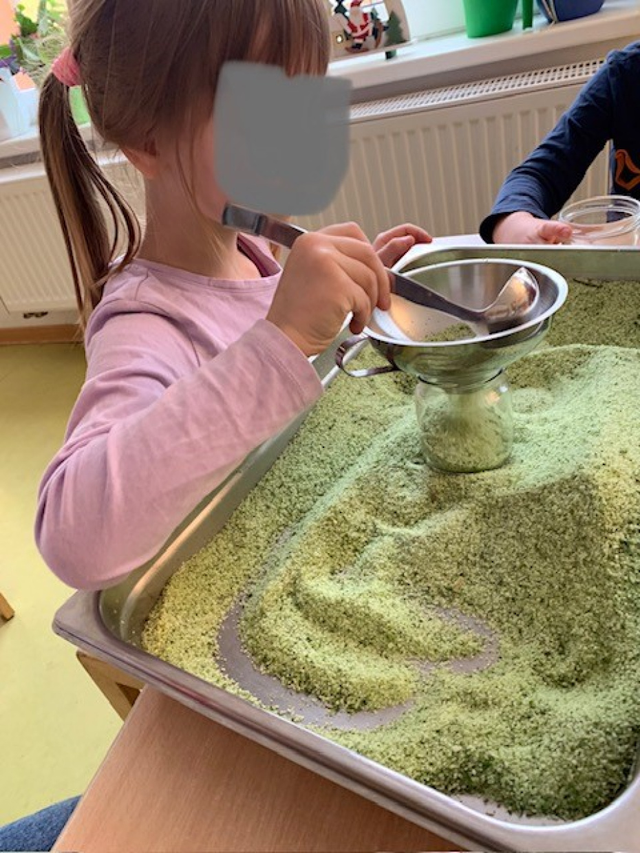 Salz Abfüllung