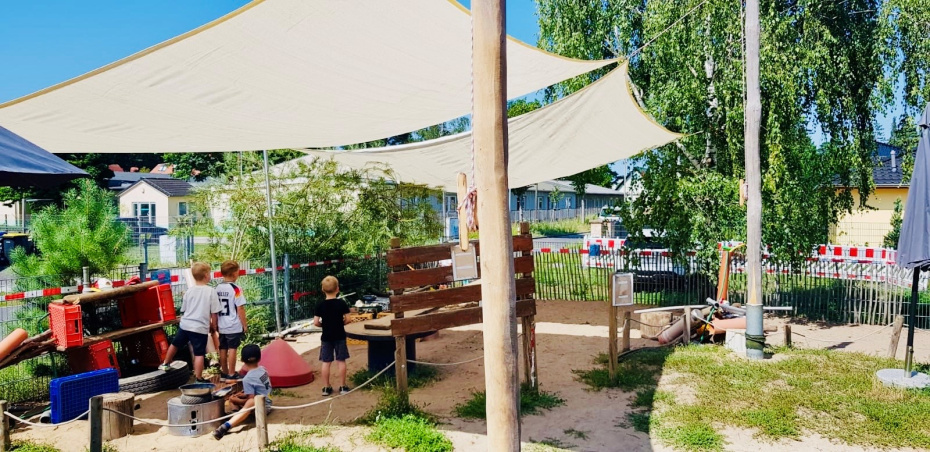 Neue Sonnensegel für den Garten des  EB- Bereich