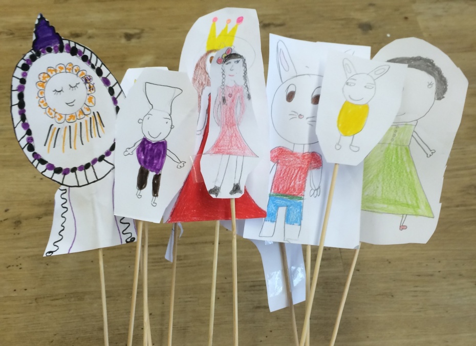 Stabfiguren für die eigene Kinderoper
