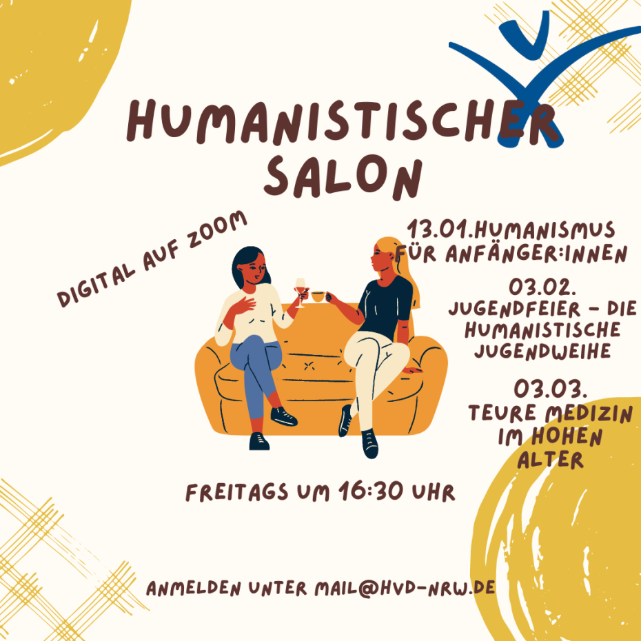 Humanistischer Salon März,April und Mai