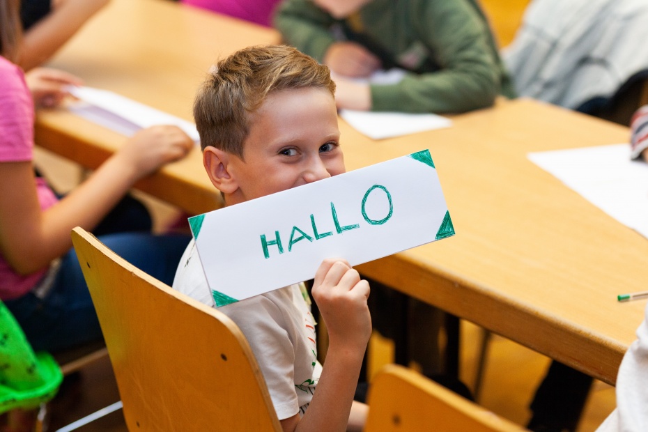 Ein Mitglied der Kinderjury MH in Aktion 