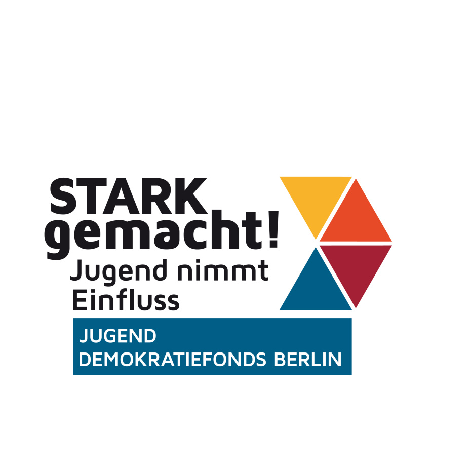 Das Logo von STARK gemacht - Jugend nimmt Einfluss, hier der Jugenddemokratiefonds.