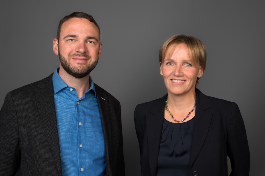 David Driese (Vorstand) & Katrin Raczynski (Vorstandsvorsitzende)