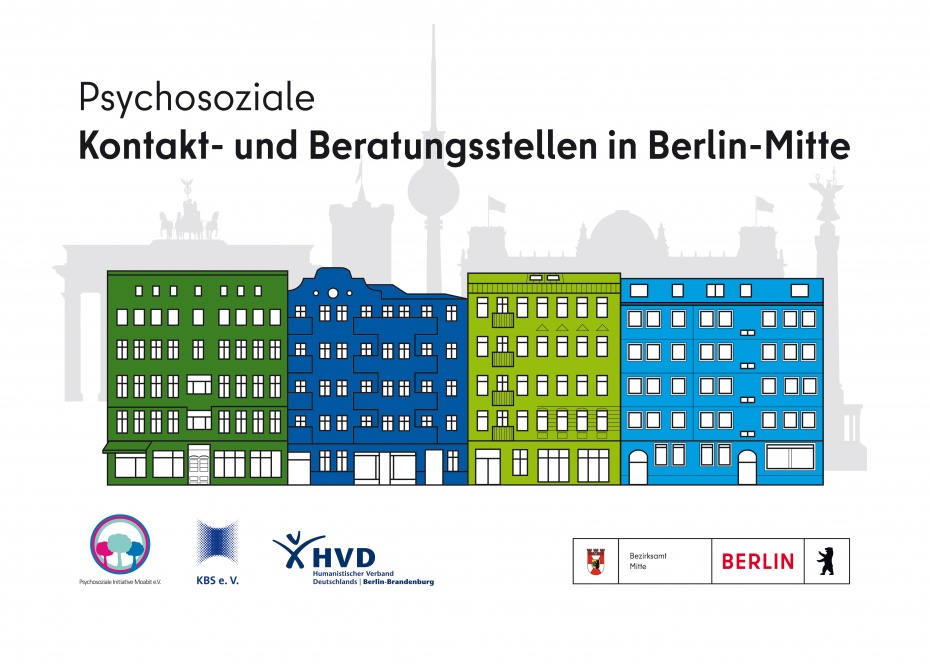 Das Logo der vier Psychosozialen Kontakt- und Beratungsstellen in Mitte