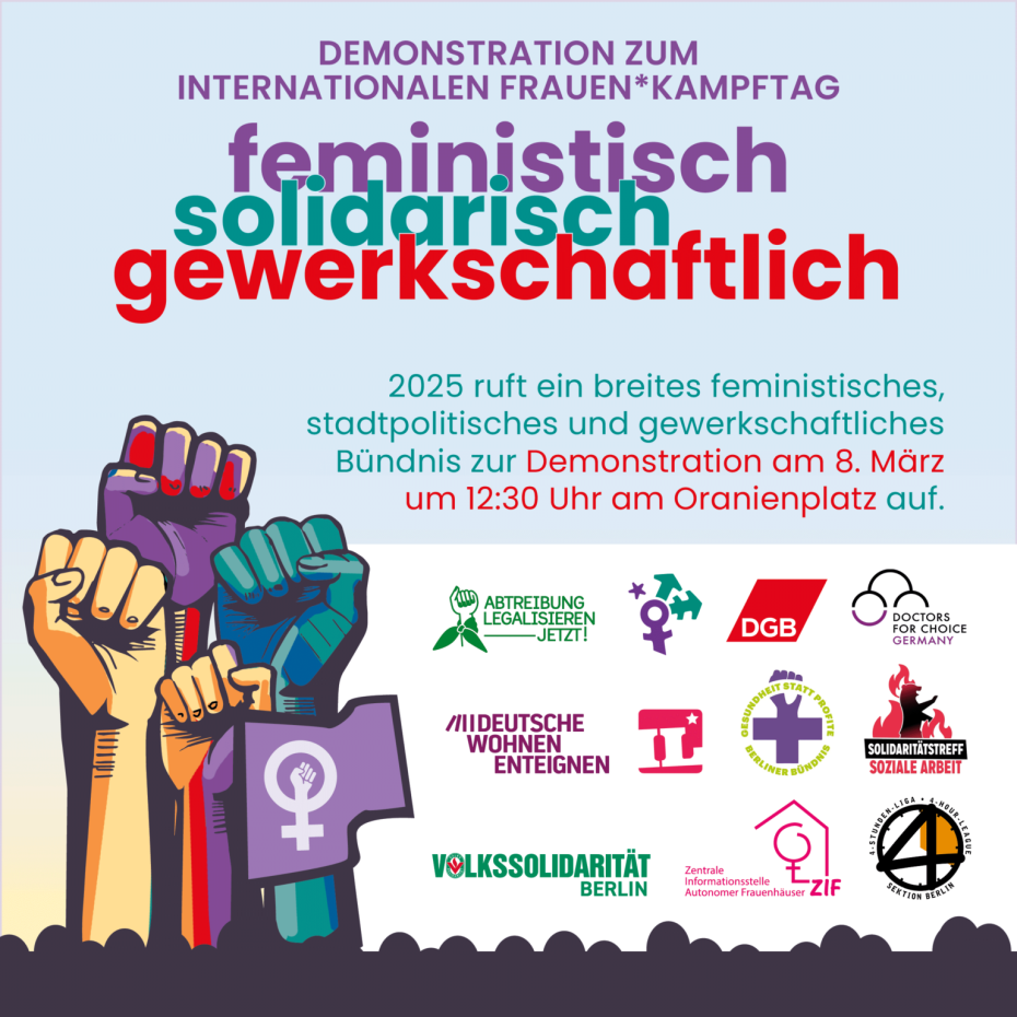 Bündnisaufruf: Internationaler Frauen*kampftag 8. März 2025 