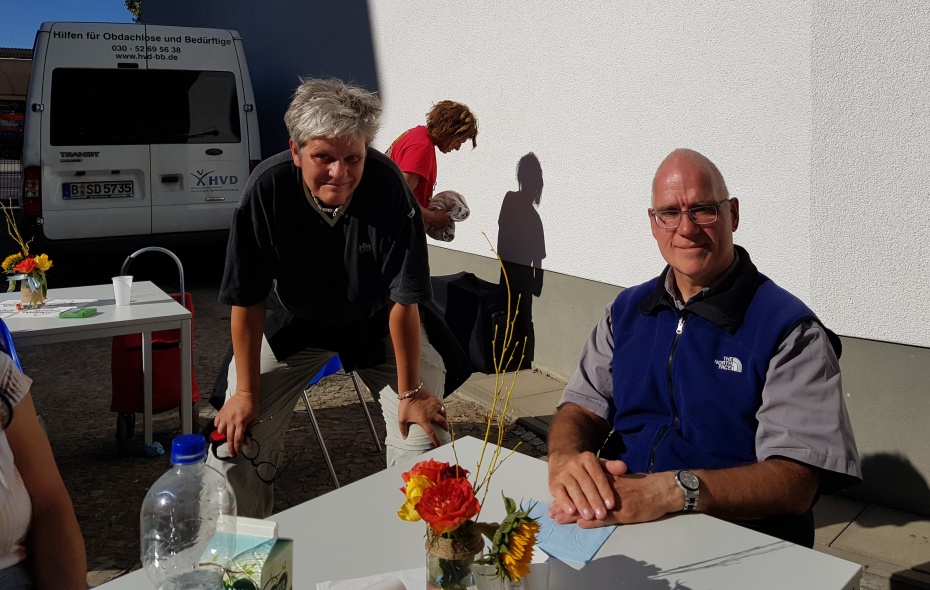 Michael Braun von der Senatsverwaltung für Integration, Arbeit und Soziales war mit von der Partie.