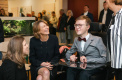 v.l. Clara Herrmann, Elke Büdenbender, Lorenz Klaar,