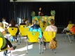 der Mehrzweckraum der Schule- große Bühne und viel Platz