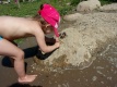 Auch im Wasser kann man sammeln und forschen. 