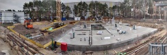 Baustelle im Januar