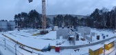 Baustelle im Februar