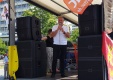 Dr. Bruno Osuch bei der Auftaktkundgebung am Alexanderplatz