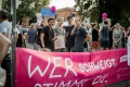 Bunt war es auf dem Schlossplatz, wo das freundliche Brandenburg zusammenkam