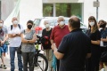 Teilnehmer_innen der Gedenkveranstaltung für Fritz Naujoks.