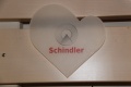 Das neue Spenderherz für die Schindler Aufzüge und Fahrtreppen GmbH im Kinderhospiz