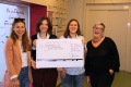 Stefanie Krentz, Leiterin Fundraising (l.), mit Kathrin Aenn Hackmann (2.v.l.) und Anke Haase (2.v.r.) vom Berliner Herz, und Christiane Gehrke von Gaming-Aid e.V. (r.)