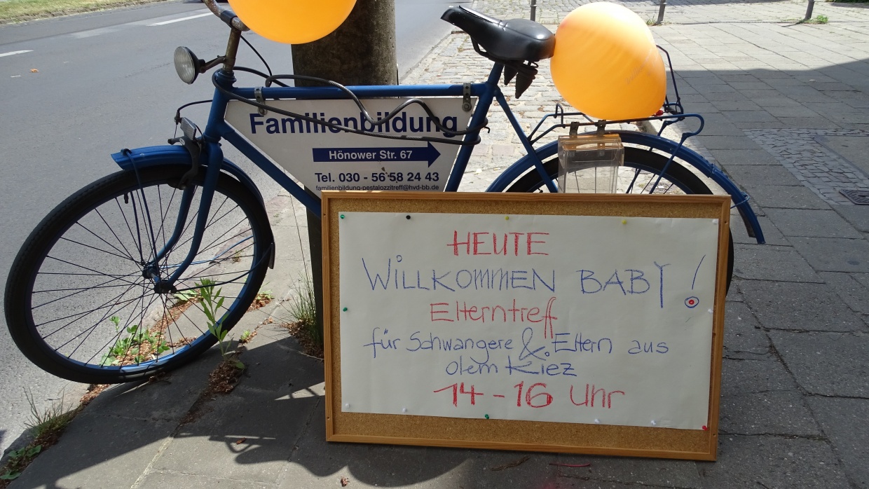 Eingang zum Elterntreff Hönower Str. 67