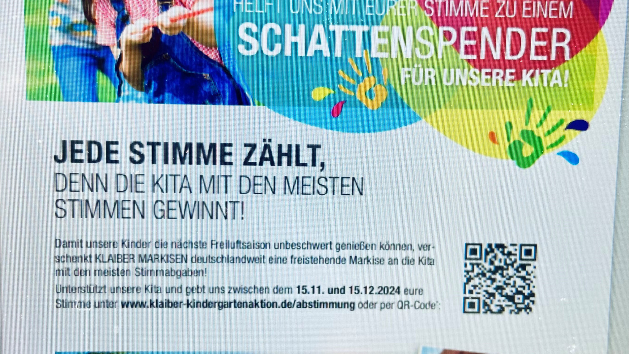 Markise zu gewinnen