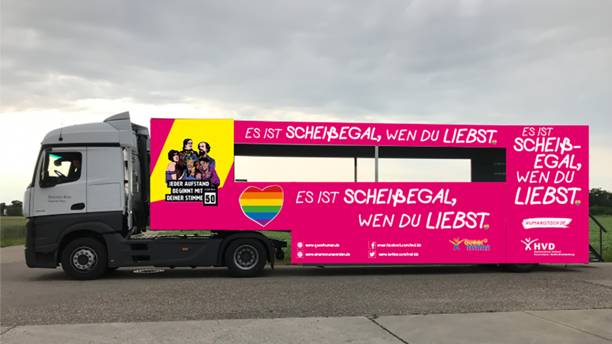 So könnte er aussehen, unser Truck zum CSD 2019
