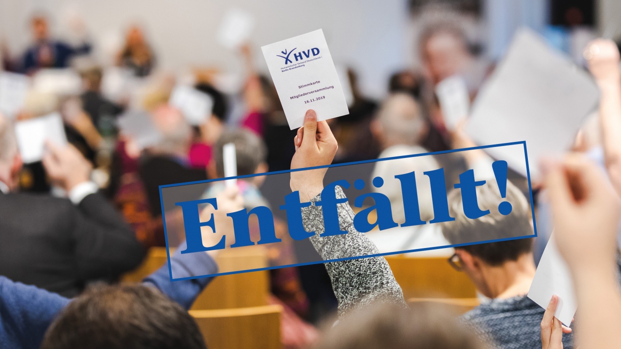 Leider musste die geplante Mitgliederversammlung abgesagt werden. 