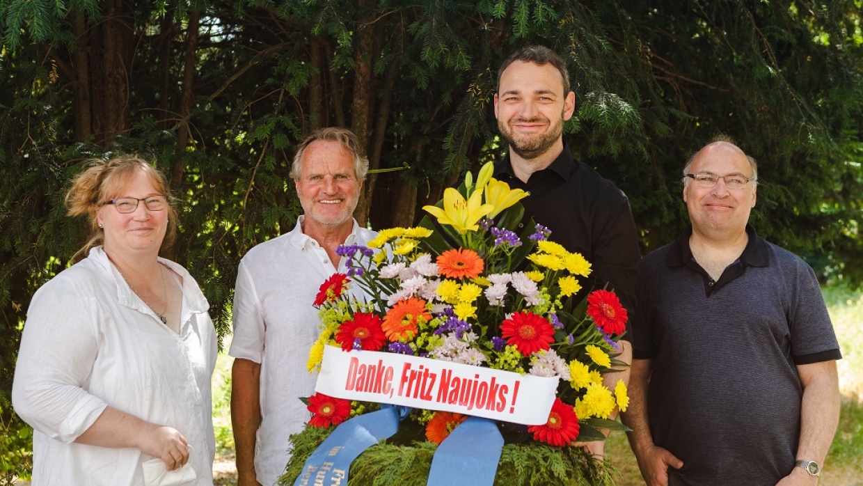 V.l.n.r.: Mirjam Blumenthal, Bruno Osuch, David Driese, Reinhard Wenzel.