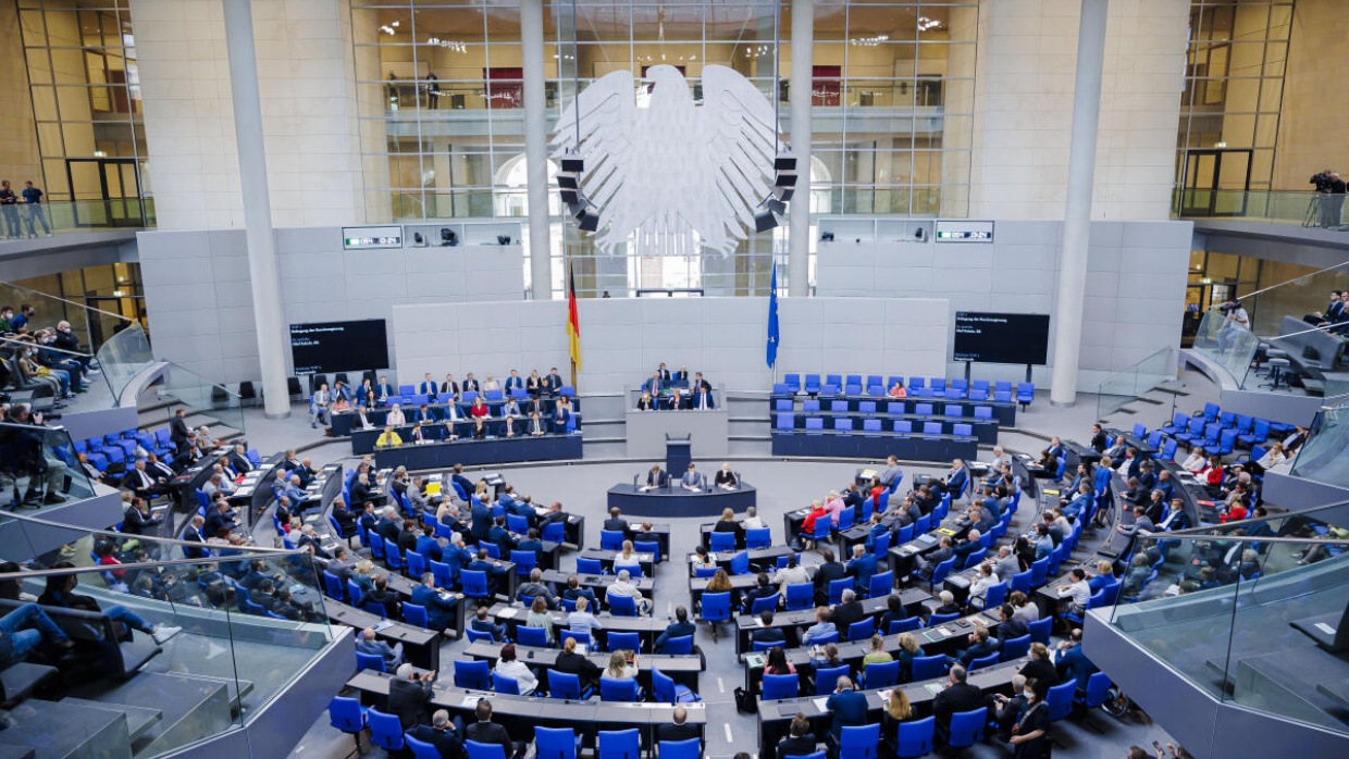 Reichstagsgebäude, Plenarsaal, Berlin / Deutschland