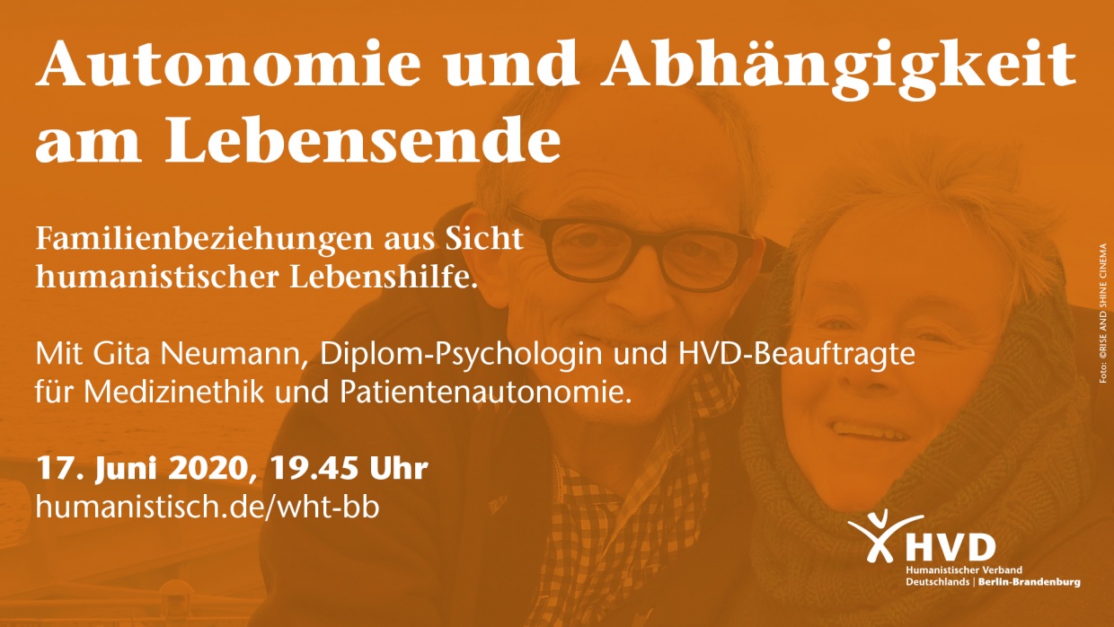 Gita Neumann berichtet aus ihren jahrelangen Erfahrungen als Referentin für humanistische Lebenshilfe.